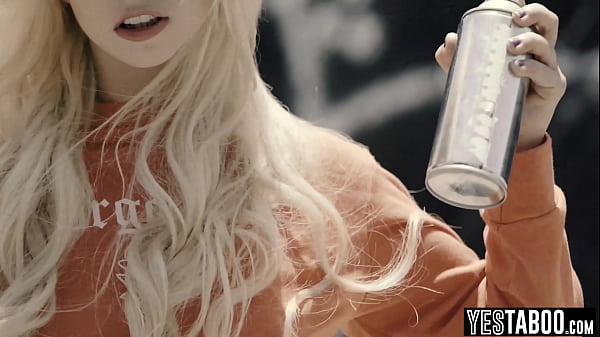 Big tits MILF cop punishes tiny teen criminal with a strapon cock