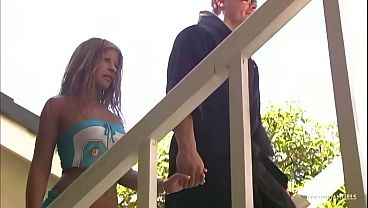 Blonde milf submits to the muscular man making her addicted to his massive cock