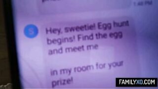 Curvy stepmom Siri Dahl dressed as a bunny fucks with her stepson for Easter